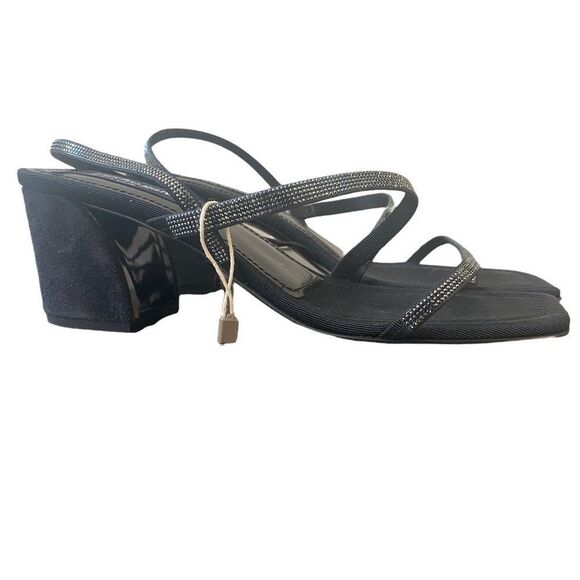 Pedro Garcia New Iraide Strappy Sandal Black Metallic size 38.5 - Picture 5 of 10